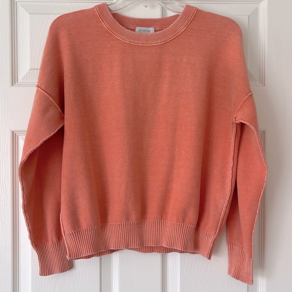 Kinross Coral Crewneck Sweater